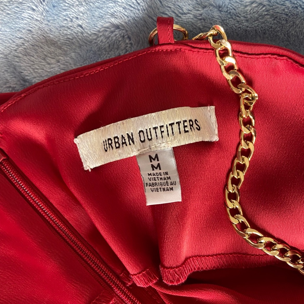 Urban Outfitters red silk dress - Picture 3 of 3